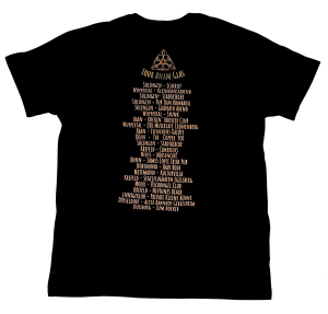 Schwarzes T-Shirt mit Mearbhall Logo, Rückseite
